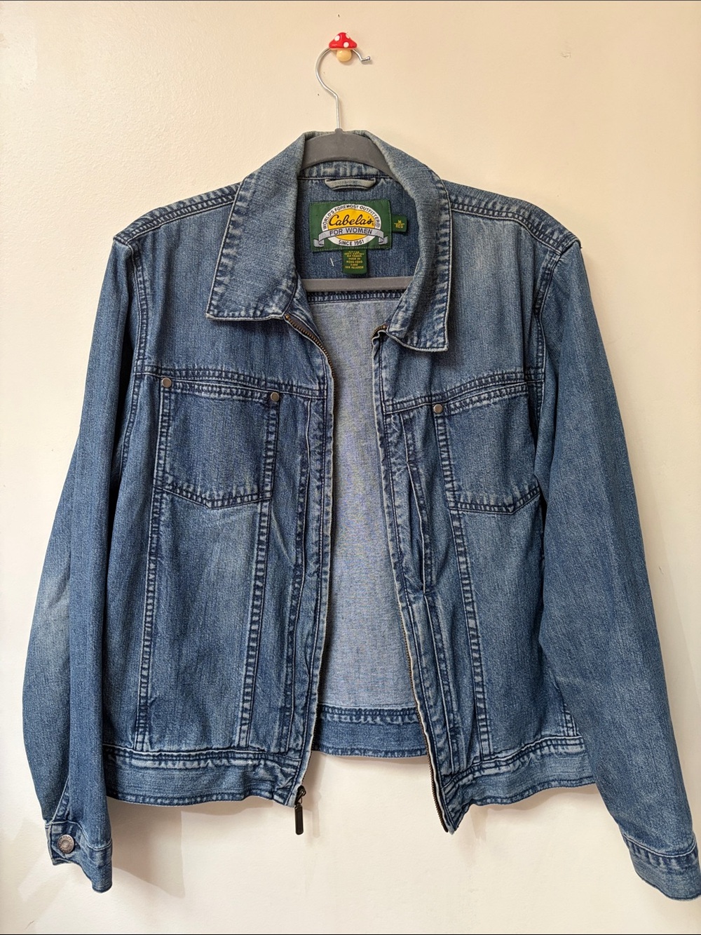 Vintage Cabela's Light Blue Denim Jacket